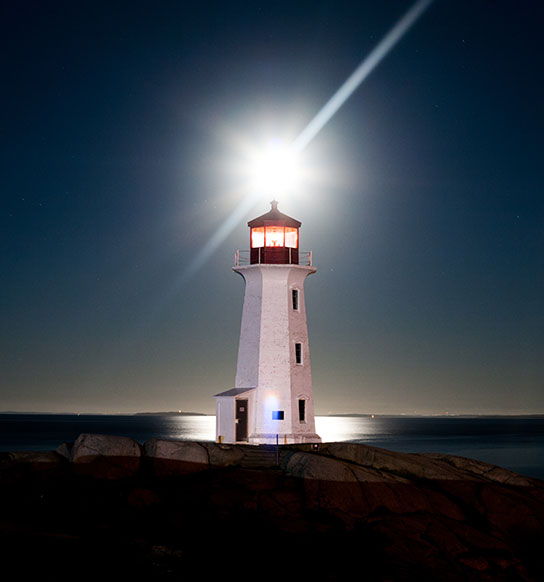 lighthouse with beacon